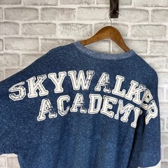 Disney Star Wars Spirit Jersey Skywalker Academy Blue Acid Wash Mens XL Shirt