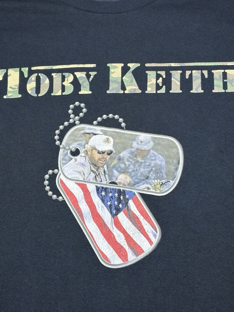 Toby Keith Never Apologize For Being Patriotic T Shirt 2XL USA Made