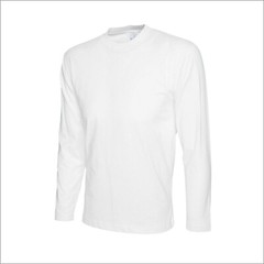 UNEEK Mens Long Sleeve T-Shirt Blank Casual Cotton T Shirt Plain Work Unisex Tee