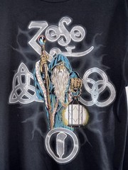 Vintage Zoso Led Zeppelin Tribute Band Tour T-Shirt USA Made Single Stitch XL