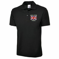 Embroidered British Forces Polo Shirt Veterans Armed Force Uneek UX1 The UX Polo