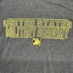 United States Military Academy Short Sleeve T-Shirt Men’s Large Ring Spun Gray