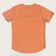 Cuts Clothing Mens XL Burnt Orange AO Curve-Hem Short Sleeve Stretch Tee PYCA