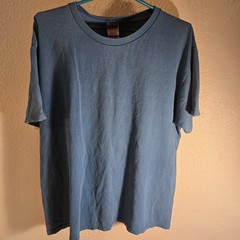 Fruit of the Loom Men’s XL Blue Heavy Cotton Short Sleeve Crew Neck T-Shirt Top
