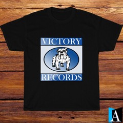 New Shirt Victory Records Artists Label Logo Black/White/Grey/Navy T-Shirt S-3XL