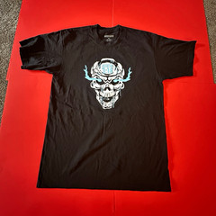 Heavens 3:16 Men’s Black Skull Graphic Logo Crew Neck Short Sleeve T-Shirt XL