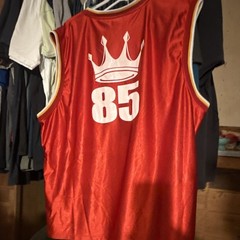 JNCO Sport Men’s XXL Red/White Reversible Sleeveless Jersey Graphic T-Shirt