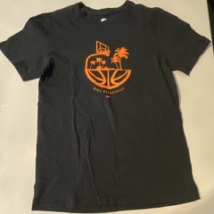 Nike The Nike Tee Men’s S Black/Orange Basketball Graphic Cotton Jersey Tee