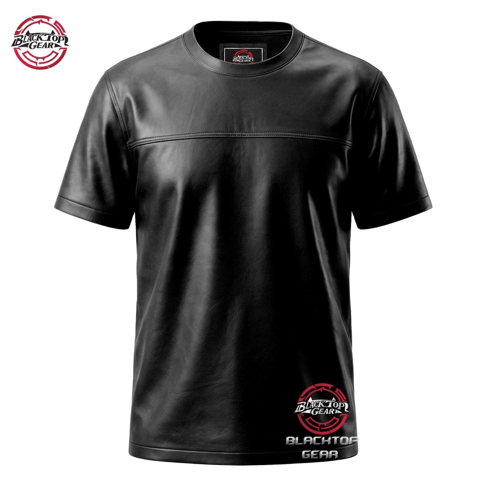 Men’s White Leather T-shirt Lambskin Summer Stylish Handmade Genuine Casual Fit