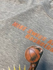 Vintage Nike Swiss All Star 98 Basketball Graphic T-Shirt Grey 90s Tee