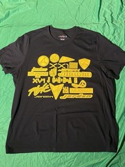 Air Jordan T-Shirt Men’s Black Yellow Graphic Tee Jumpman Nike Basketball Shirt