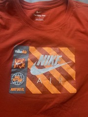 Nike The Nike Tee Nike Air Men’s Red Graphic Crew Neck T-Shirt L Regular