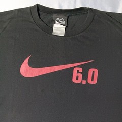 Vintage 2000s Y2K Nike Swoosh 6.0 Sneaker Dunk SB Promo Basic Swoosh T-shirt M L