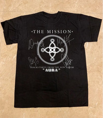 The Mission – Aura Album and Signature T Shirt Full Size S-5XL