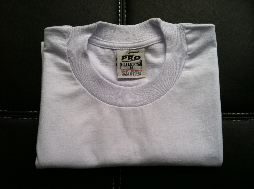 6 NEW PRO 5 PRO5 T-SHIRT SUPER HEAVY WHITE TEE PLAIN BLANK XLT TALL 6PC