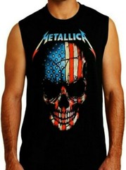 METALLICA AMERICAN SKULL PUNK ROCK Band Muscle Shirt (multiple colors)