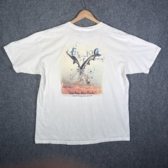 Vintage Ralph Steadman Shirt Mens XL White Art Abstract 90s Beer Flying Dog Rare