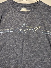 Greg Norman 3XL Men’s XXXL Golf T-Shirt Grey Blue Cotton Polly Blend