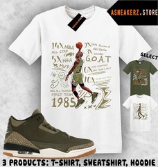 Shirt To Match AJ 3 Family Affair Sneaker Matching Tee MJ 23 Accolades T-Shirt