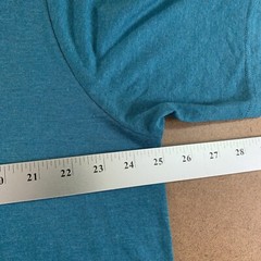 District Perfect Tri Mens 2XL Teal Gray Short Sleeve Crew Neck Tee 2 Pack New