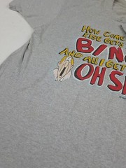 Vintage 80s 1989 Funny Bingo Get To Yell Sh*t T Shirt USA Made Comedy 1980s Worn