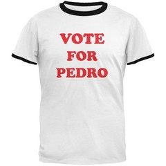 Vote For Pedro White/Black Men’s Ringer T-Shirt