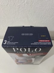 Polo Ralph Lauren Men’s Black Gray Stretch Cotton Slim Fit Crew T-Shirts 3-Pk