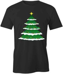 CHRISTMAS TREE TShirt Tee Short-Sleeved Cotton CLOTHING HOLIDAY S1BCA209