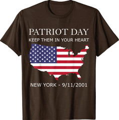 9-11 Memorial Quote USA Flag Patriots Day Tribute T-Shirt