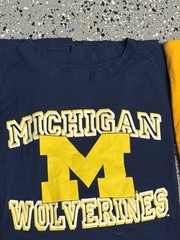 Lot Of 12 Nike University of Michigan Wolverines Shirts Made in USA + 4ball Cap
