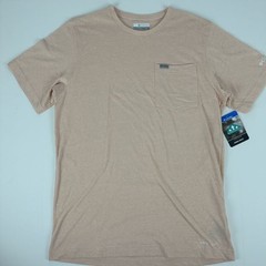 Columbia Men’s Thistletown Hills Pocket Tee T-Shirt Peach Blossom Heather-Small