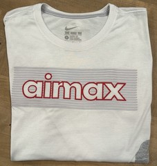 Nike Air Max Vintage T-Shirt Large L White non ducor duco Dri-Fit AirMax
