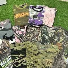 VTG Realtree Mossy Oak Camouflage T-Shirt Men’s Mixed Size Lot of 12 Hunting 90s