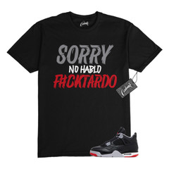 4 Bred Reimagined Black Cement Grey Varsity Red Summit White T Shirt Match SORR