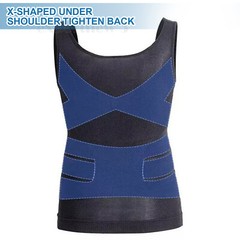 Men Slimming Body Shaper Compression Gynecomastia T-shirt Posture Corrector Vest