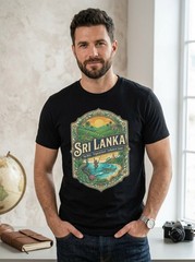 Sri Lanka Tropical Graphic T-Shirt Unisex Travel Tee
