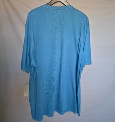 Men’s Greg Norman Pocket Short Sleeve Tee Shirt in Blue w/ Shark Logo SZ XXXL