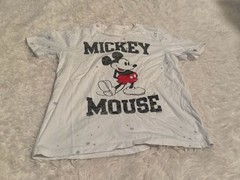 abercrombie kids Mickey Mouse Graphic Distressed T-Shirt Size 9/10