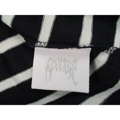 Revenge Shirt Mens Medium Black White Striped Outline Logo