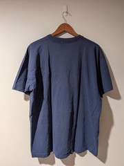 VTG University of Oxford T-Shirt Navy Blue Embroidered Crest Collegiate XL