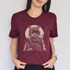 Military Cat Tactical Gear Veteran Soldier Gift T-Shirt For Men Women