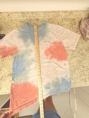 Howler Brothers Short Sleeve Shirt Burnt Orange/White/Tie Dye Graphic, XL