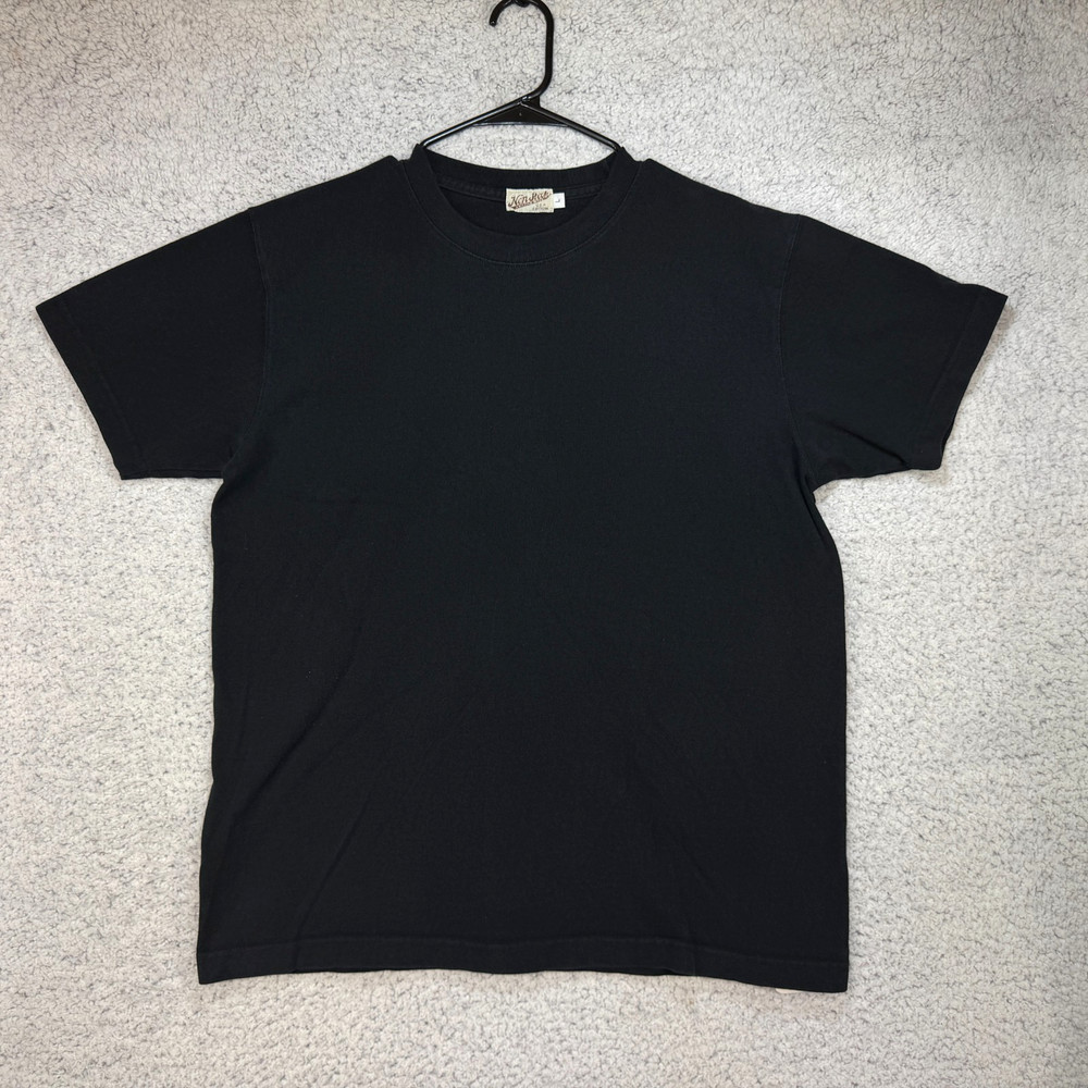 VTG Non Stock Knitting Mills Made In USA Black Tee T Shirt Men’s Large