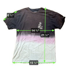 VANS Official Experimental Recipe Of The Debris 66 Tri-Color T-Shirt Size Medium