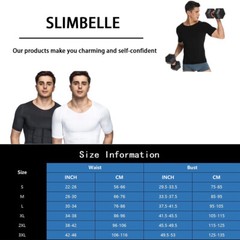 Men Crewneck Pullover T-Shirt Compression Shaper Tummy Control Slimming Tank Top