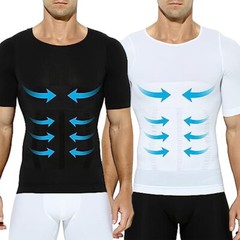 Mens Compression Shirt Slimming Body Shaper Tight Tank Top Breathable Underwear