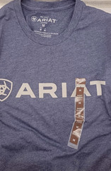 Ariat Men’s Shield Flag T-Shirt-54198 – New with Tag – NAVY HEATHER – SIZE M