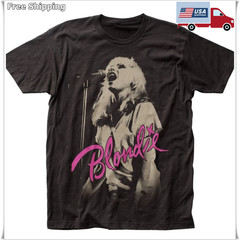 Blondie Mic T-Shirt – Men’s Rock & Roll Music Band Tee Black S–4XL