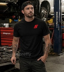 Mechanic T-Shirt Snap-On Style | 100% Cotton Work Tee | Durable Print | Men’s