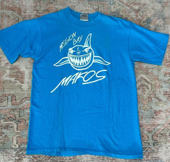 Vintage Mission Bay Makos Boca Raton Florida -Graphic Shirt Mens Large- Shark
